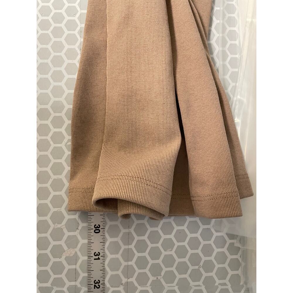 Lovers + Friends Womens Pants Large Brown Ribbed Wide Leg Relaxed Loungewear - Picture 9 of 10